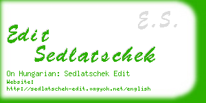 edit sedlatschek business card